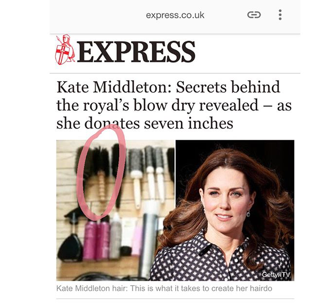 IBIZA HAIR BRUSHES - FIT FOR ROYALTY? KATE MIDDLETON THINKS SO!