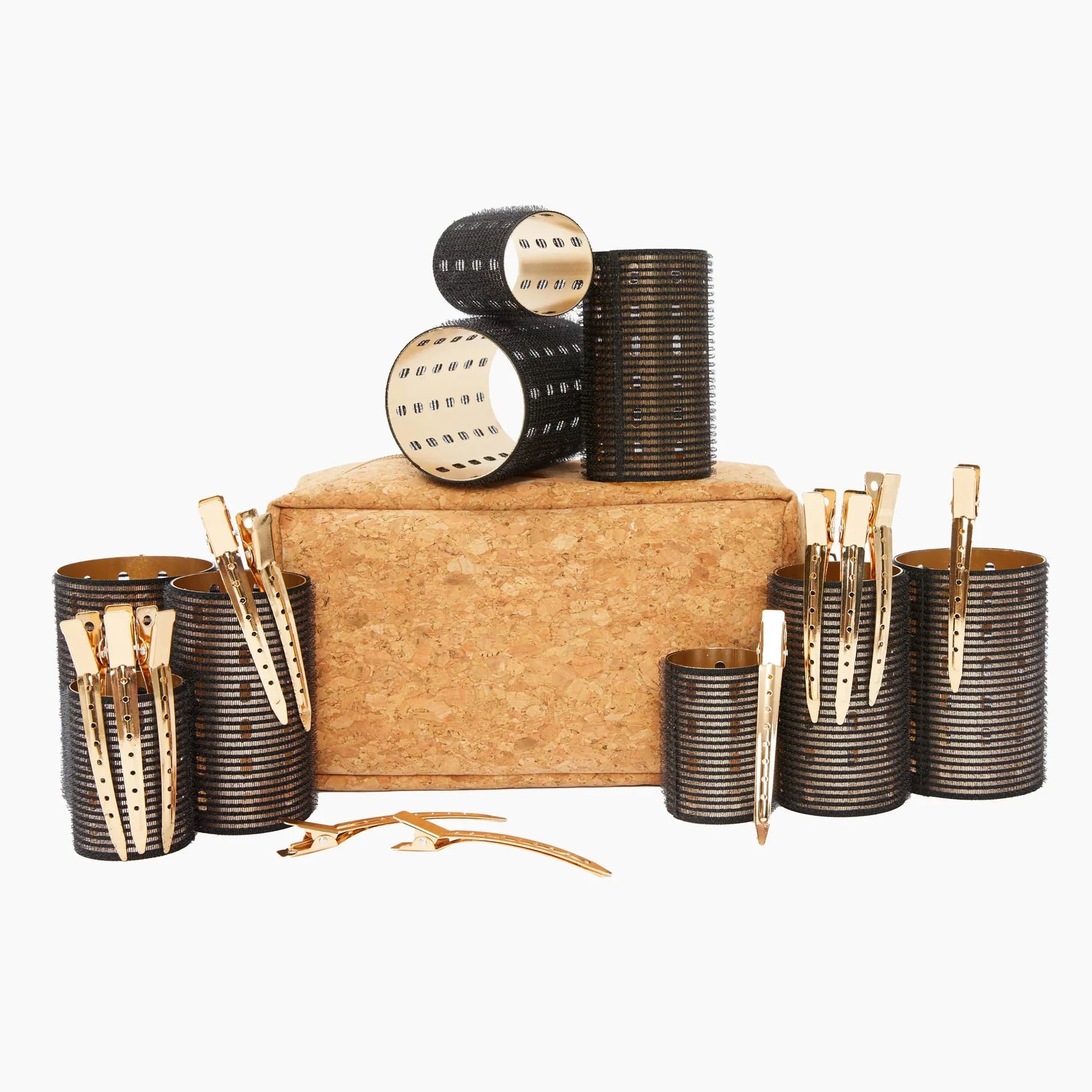 Ibiza Hair VelChrome™ Premium Thermal Hair Rollers – Set with Cork Case