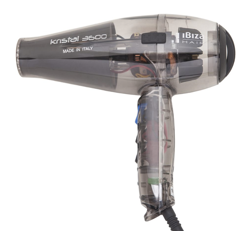 Ibiza Hair Dryer 3600 Translucent Grey