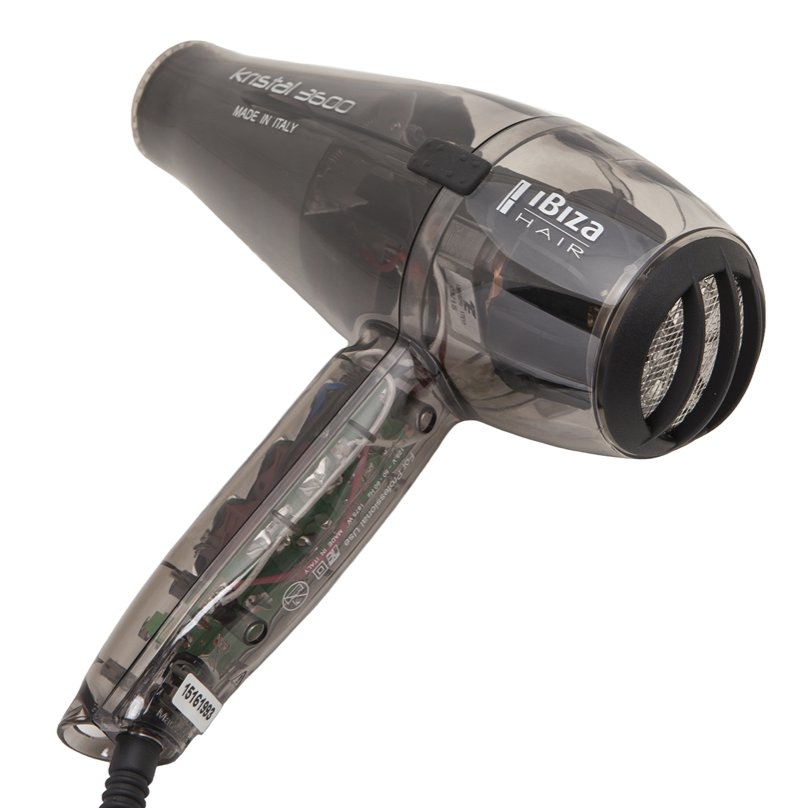 Ibiza Hair Dryer 3600 Translucent Grey