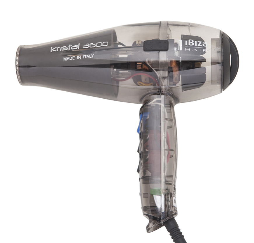 Ibiza Hair Dryer 3600 Translucent Grey
